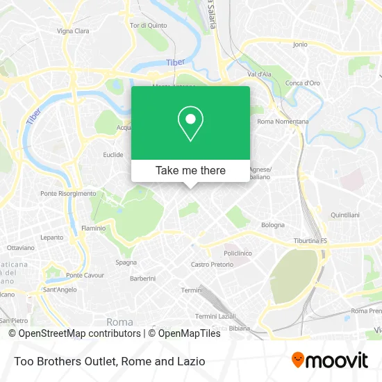 Too Brothers Outlet map