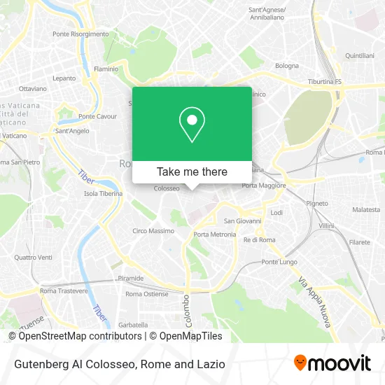 Gutenberg Al Colosseo map
