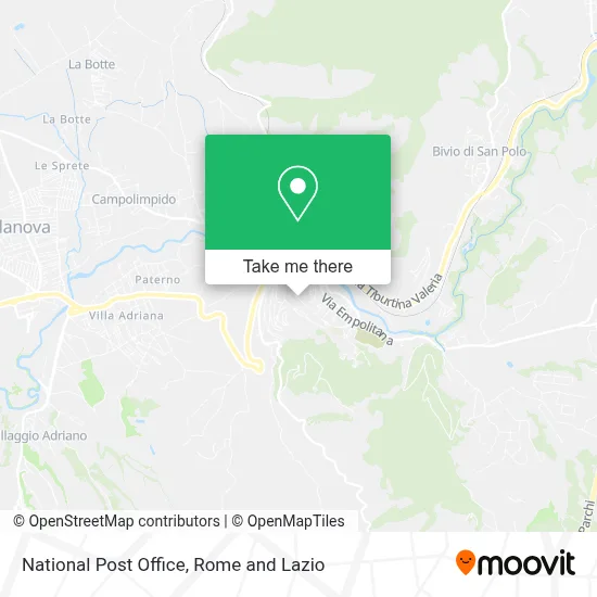 National Post Office map