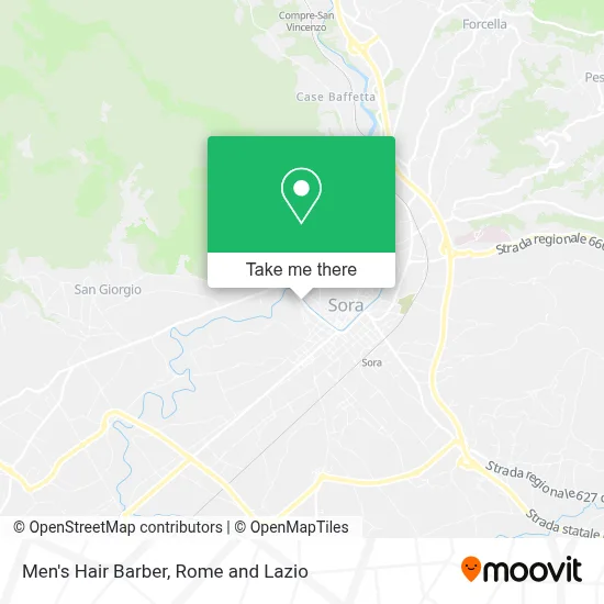 Men's Hair Barber map