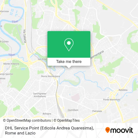 DHL Service Point (Edicola Andrea Quaresima) map
