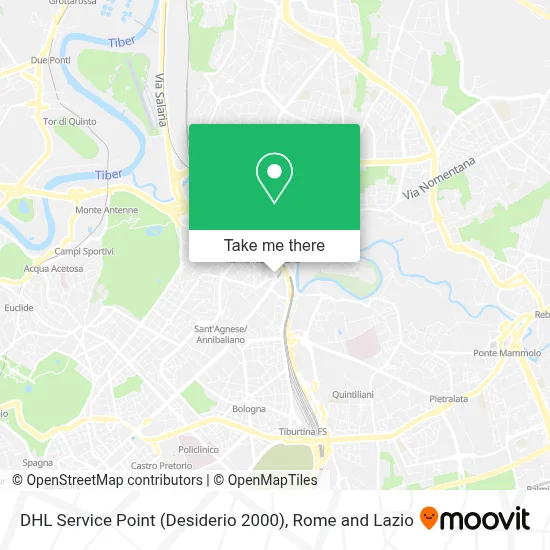 DHL Service Point (Desiderio 2000) map