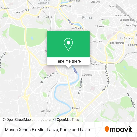 Museo Xenos Ex Mira Lanza map