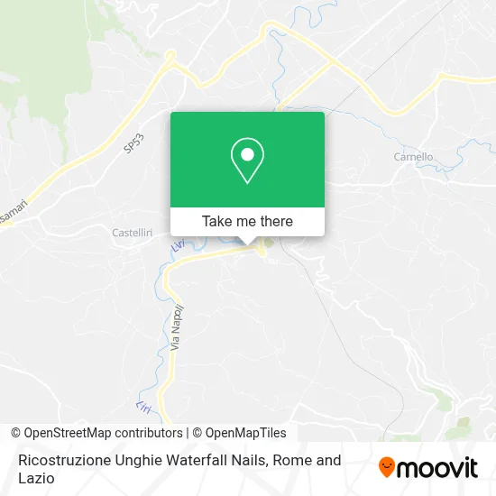 Ricostruzione Unghie Waterfall Nails map
