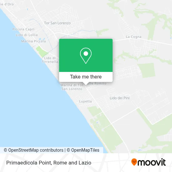 Primaedicola Point map