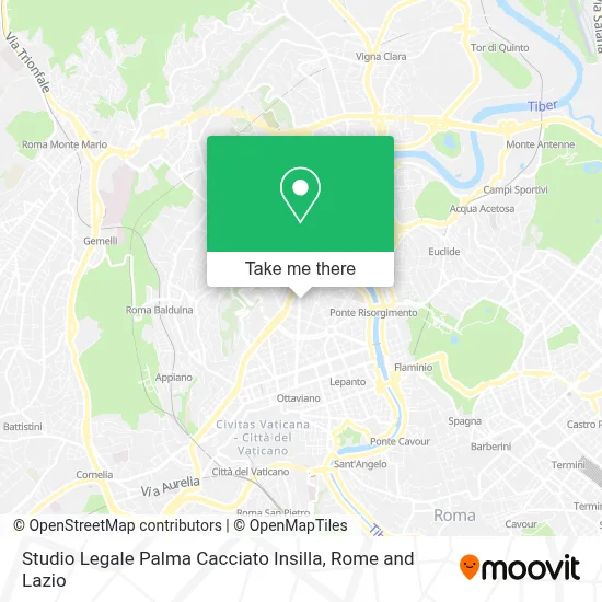 Studio Legale Palma Cacciato Insilla map
