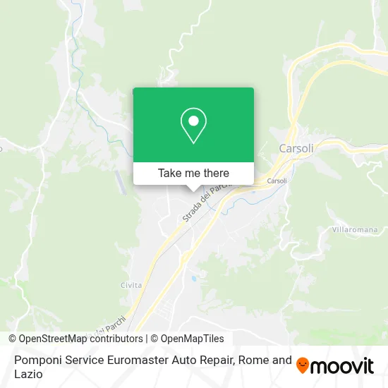 Pomponi Service Euromaster Auto Repair map
