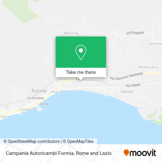 Campania Autoricambi Formia map
