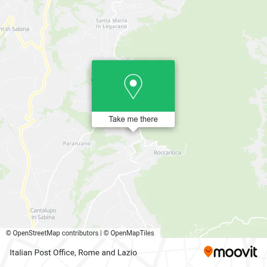 Italian Post Office map