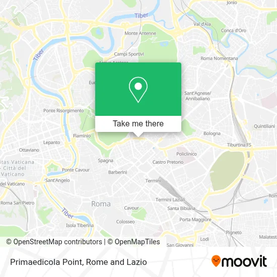 Primaedicola Point map