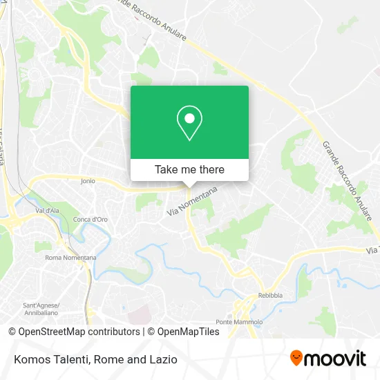 Komos Talenti map