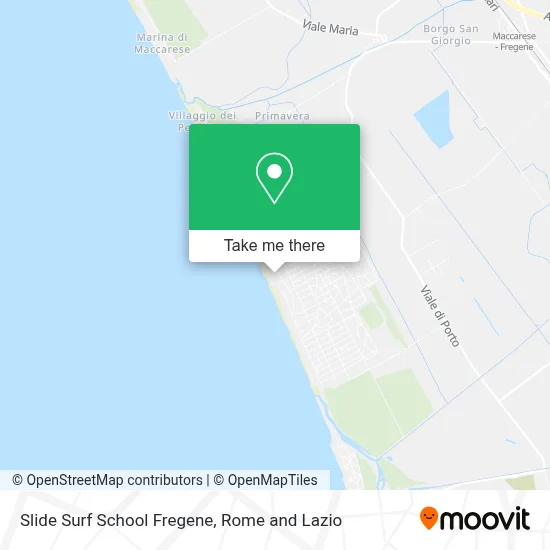 Slide Surf School Fregene map