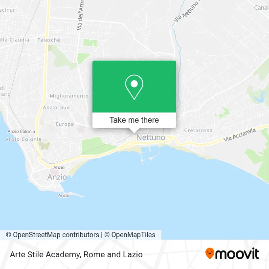 Arte Stile Academy map
