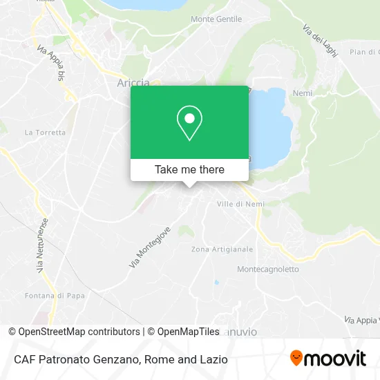 CAF Patronato Genzano map