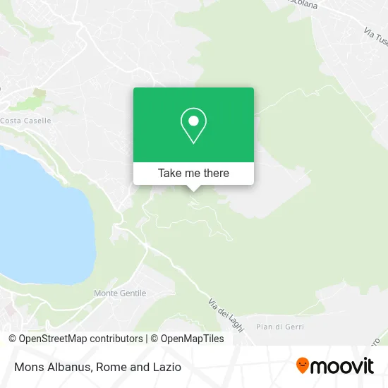 Mons Albanus map