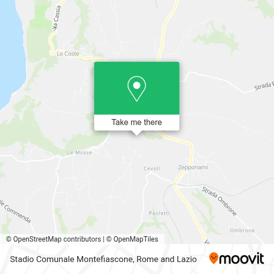 Stadio Comunale Montefiascone map