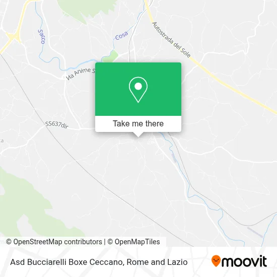 Asd Bucciarelli Boxe Ceccano map