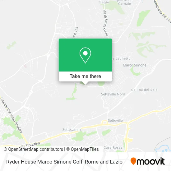 Ryder House Marco Simone Golf map