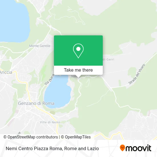 Nemi Centro Piazza Roma map