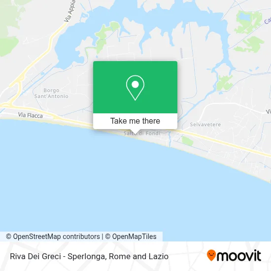 Riva Dei Greci - Sperlonga map