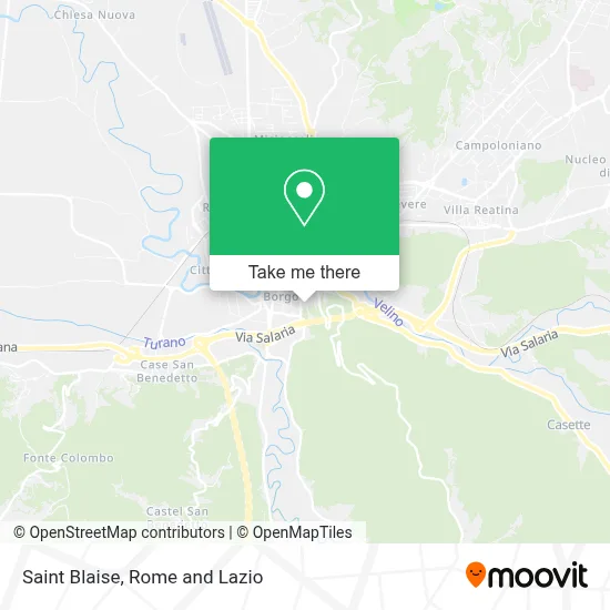 Saint Blaise map
