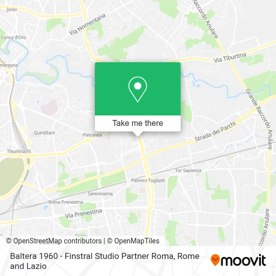 Baltera 1960 - Finstral Studio Partner Roma map