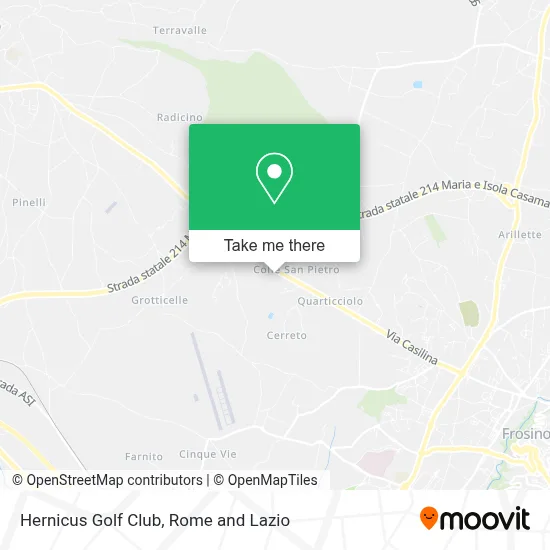 Hernicus Golf Club map