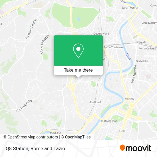 Q8 Station map