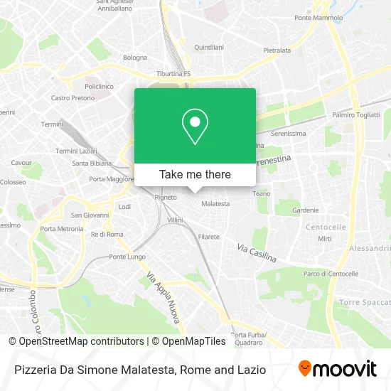 Pizzeria Da Simone Malatesta map