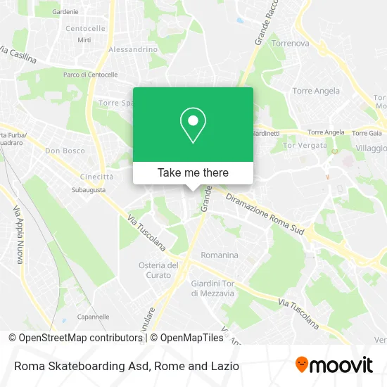 Roma Skateboarding Asd map