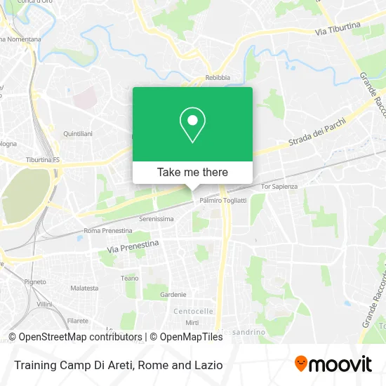 Training Camp Di Areti map