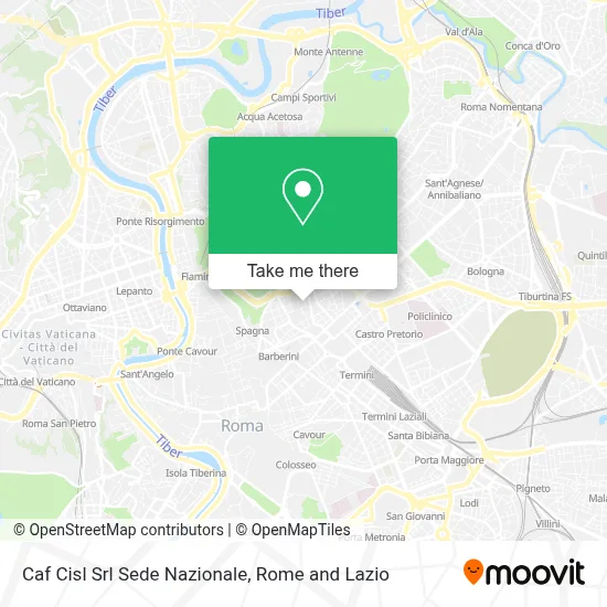 Caf Cisl Srl Sede Nazionale map