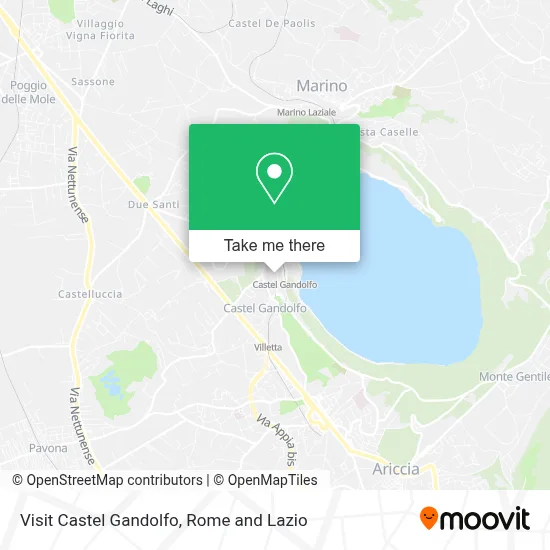 Visit Castel Gandolfo map