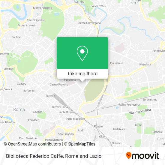 Biblioteca Federico Caffe map