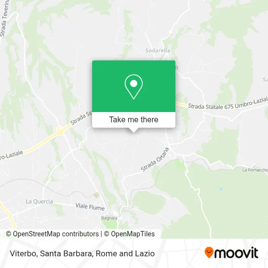 Viterbo, Santa Barbara map