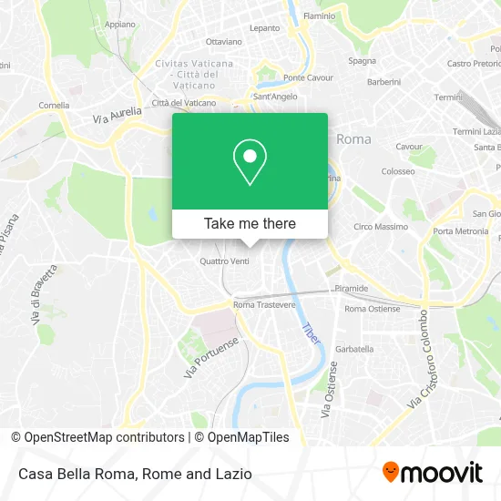Casa Bella Roma map