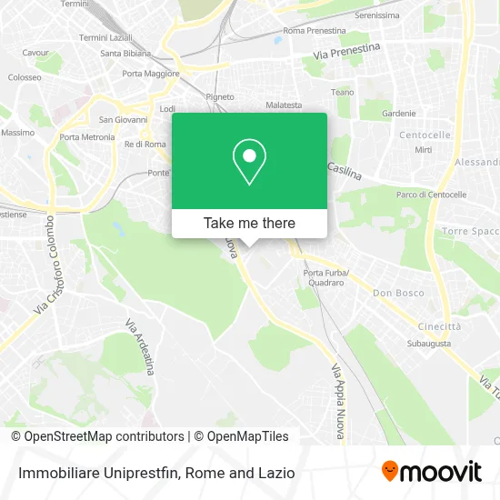 Immobiliare Uniprestfin map