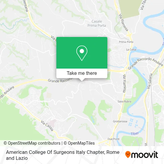 American College Of Surgeons Italy Chapter map