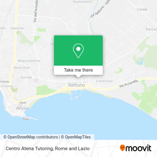 Centro Atena Tutoring map