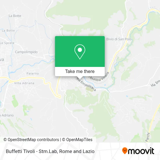 Buffetti Tivoli - Stm.Lab map