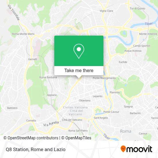 Q8 Station map