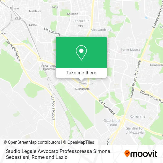 Studio Legale Avvocato Professoressa Simona Sebastiani map