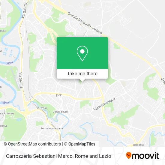 Carrozzeria Sebastiani Marco map