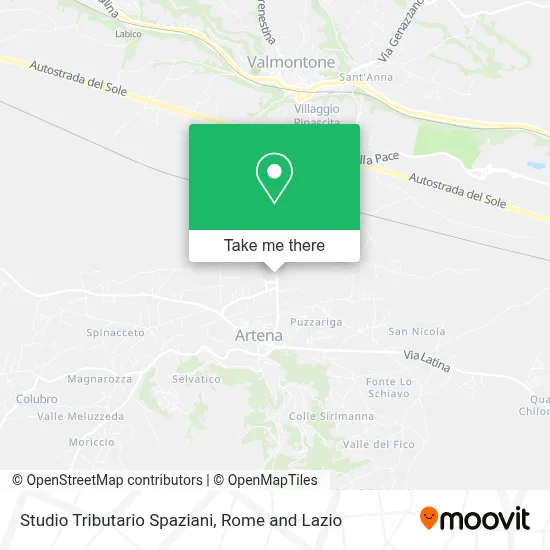 Studio Tributario Spaziani map