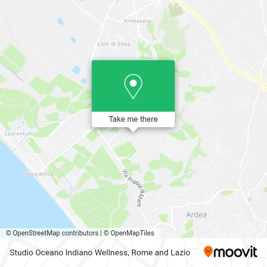 Studio Oceano Indiano Wellness map