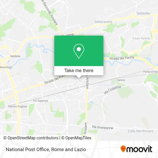 National Post Office map