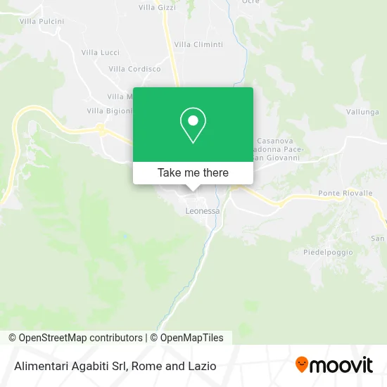 Alimentari Agabiti Srl map