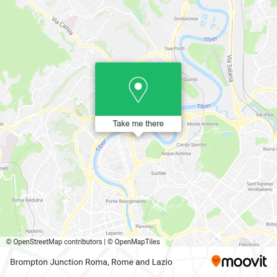Brompton Junction Roma map