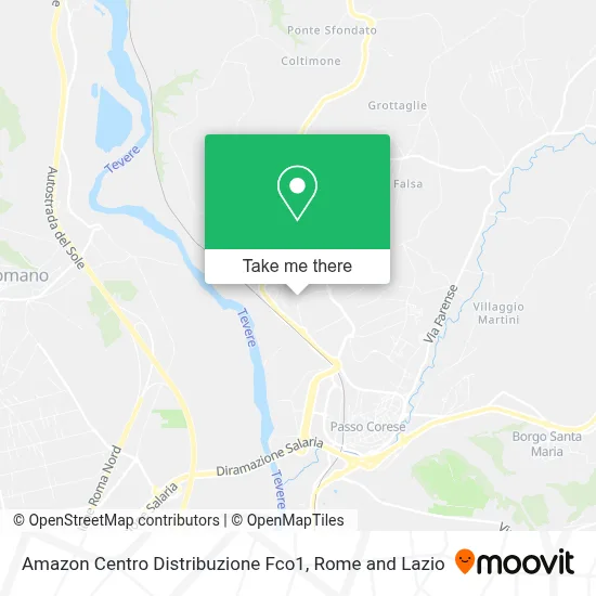 Amazon Centro Distribuzione Fco1 map