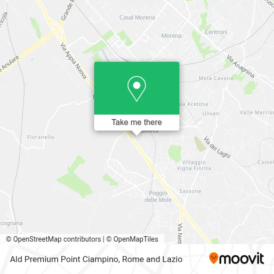 Ald Premium Point Ciampino map